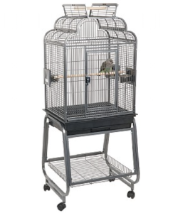 Rainforest Cages Peru Top Opening Parrot Cage with Stand - Antique
